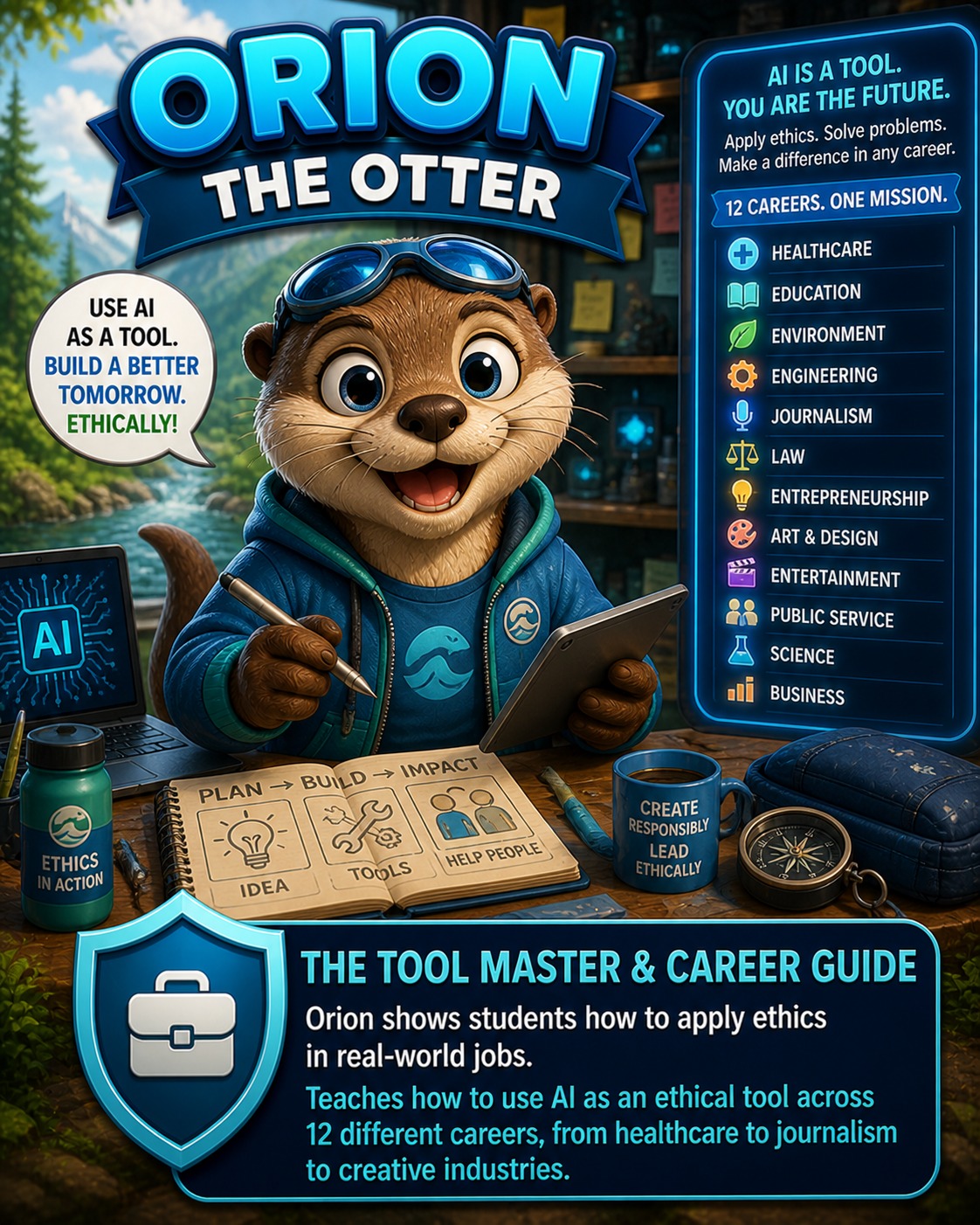 Orion the Otter - The Tool Master & Career Guide
