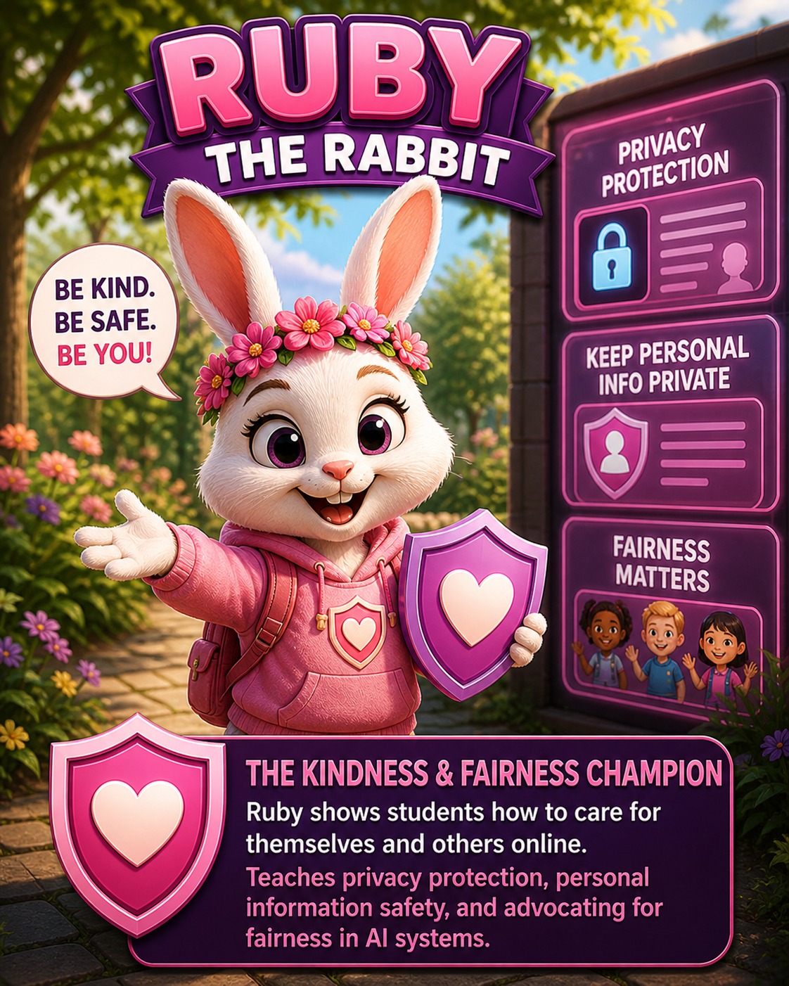 Ruby the Rabbit - The Kindness & Fairness Champion